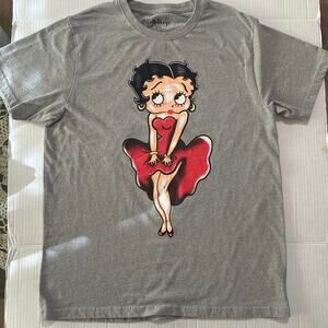 BettBoop Vintage short sleeve Graffic T-Shirt in grey Cotten Women’s size Medium